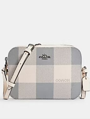 Coach Buffalo Plaid Mini Camera Crossbody Bag, EUC, 2020, $228 MSRP